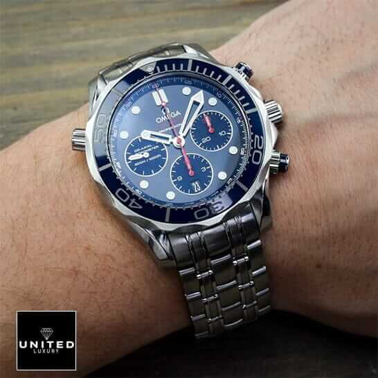 Omega Seamaster 300m Blue Dial Chronograph Steel Inspired on the wrist