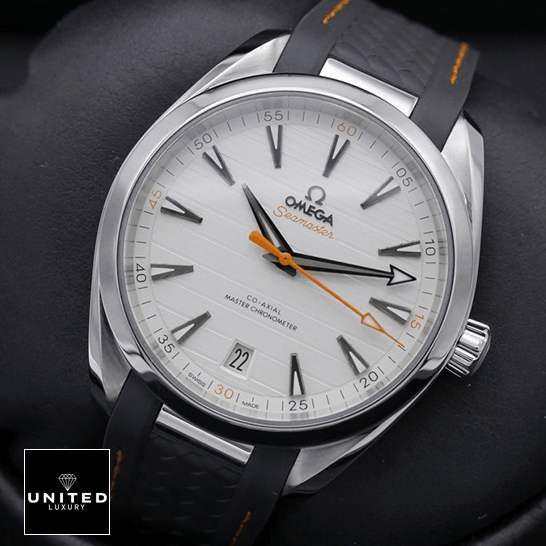 Omega Aqua Terra 220.12.41.21.02.002 White Dial Inspired orange second hand