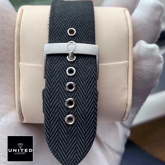 Omega 220.12.40.20.01 Black Buckle Bracelet Inspired steel clasp