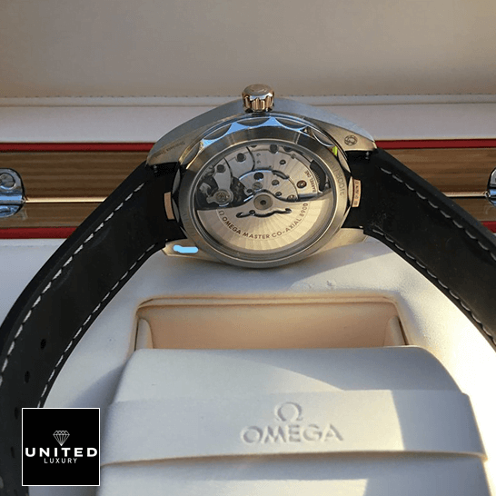 Omega Seamaster 220.22.41.21.02.001 Black Leather Bracelet Inspired in the box