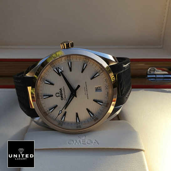 Omega Seamaster White Dial Crown Inspired in the omega box