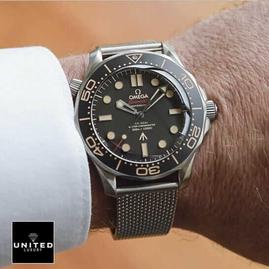 Omega Seamaster 300 Black Dial Inspired on the man wrist