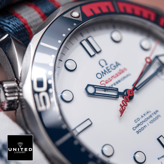 Omega Seamaster White Dial 212.32.41.20.04.001 Inspired close view