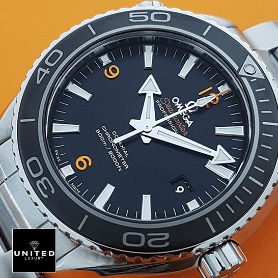 Omega Seamaster Professıonal Black Dial Inspired orange background