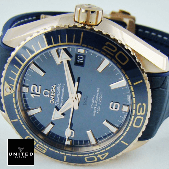 Omega Seamaster Blue Dial Ocean Steel Inspired white background