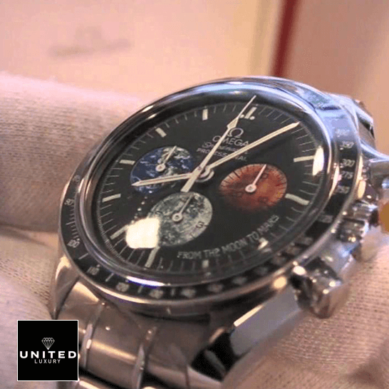 Omega Speedmaster From The Moon Mars Inspired on the hand