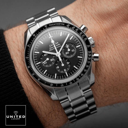 Omega Speedmaster Professional Black Dial Inspired on the wrist