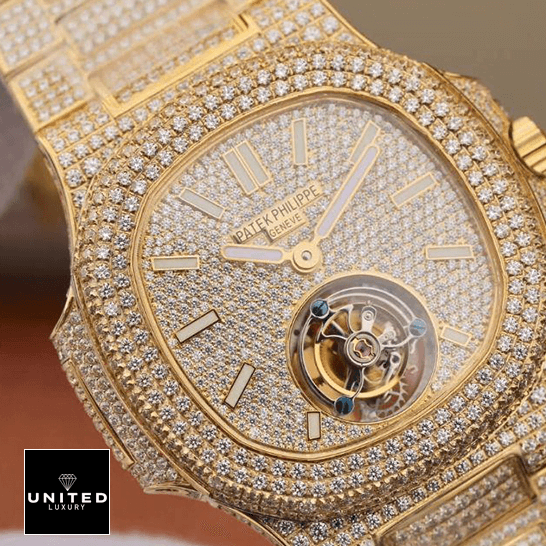 Patek Philippe Diamond Dial Torbillion Inspired front view