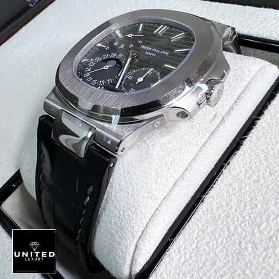 Patek Philippe Nautilus Moon Phase Steel Case Inspired in the box