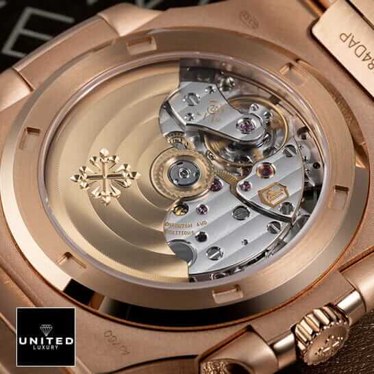 Patek Philippe Nautilus Rose Gold Case Inspired upside view