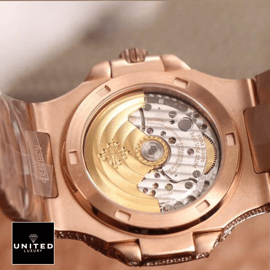 Patek Philippe Nautilus Jumbo 5711-R8 Rose Gold Inspired upside view