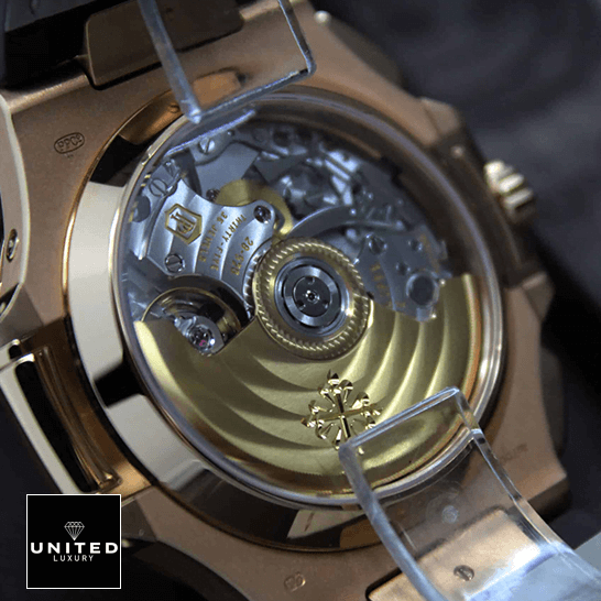 Audemars Piguet Nautilus Rose Gold Case Inspired mechanism view