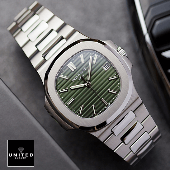 Patek Philippe Nautilus Steel 5711_1A-014 Green Dial Inspired front view