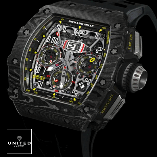 Richard Mille RM11-03 Automatic Black Dial Inspired black background