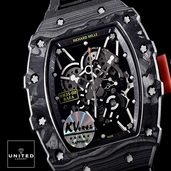 Richard Mille RM3502 Automatic Carbon Skeleton Black Inspired close view