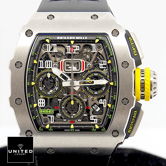 Richard Mille RM01103 Titane Flyback Man Inspired white background