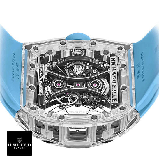 Richard Mille Tourbillion 53-02 Sapphire Inspired upside view