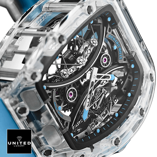 Richard Mille Tourbillion RM53-02 Black Dial Inspired close view