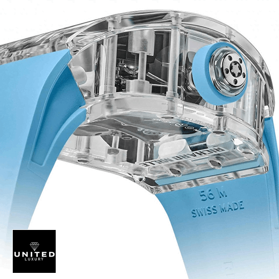 Richard Mille Tourbillion RM53-02 Sapphire Left Inspired side view