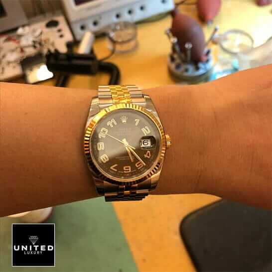 Rolex Datejust 116233 Yellow Gold Inspired on the wrist