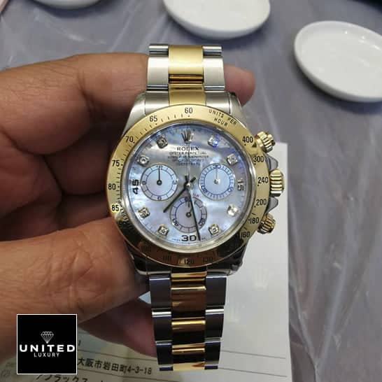 Rolex Daytona Two Tone Bracelet 116523 Inspired on the wrist