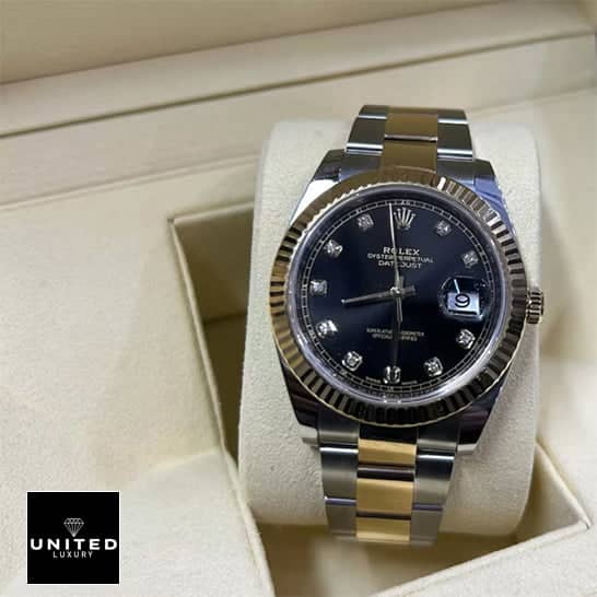 Rolex Datejust 126333-0005 Black Dial With Diamonds Inspired