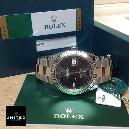 Rolex Datejust 126334 Wimbledon Fluted Bezel Oyster Inspired & Guarentee Card