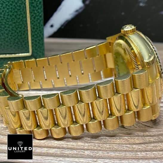 Rolex Day Date Mop 128238 Inspired Yellow Gold Oyster Bracelet