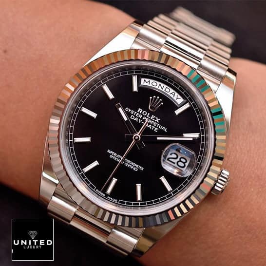 Rolex Day-Date 118239 Black Dial Inspired on his arm