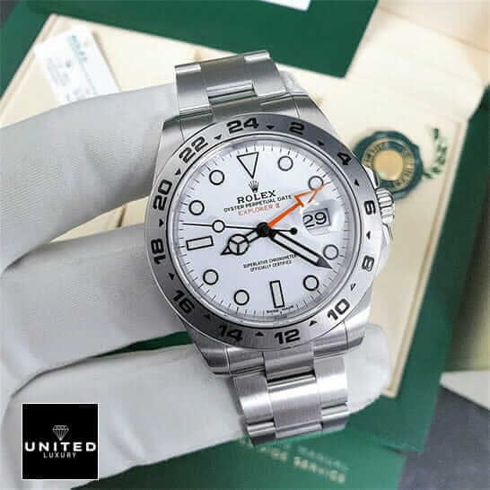 Rolex 216570 Inspired Numeral Bezel White Dial