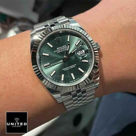 rolex 41mm green dial 1