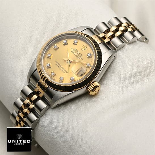 Rolex Datejust Stainless Steel Jubilee Bracelet Inspired White background