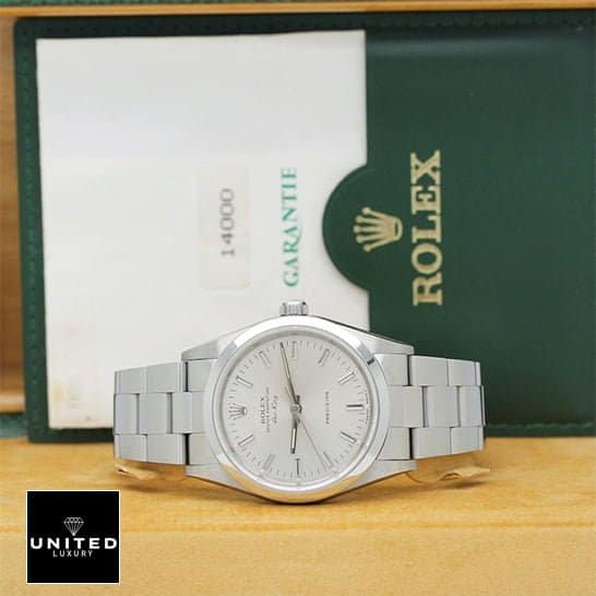 Rolex Air King 5500 Inspired & Guarantee Card