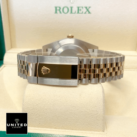 Rolex Datejust 36 Wimbledon Two Tone Jubilee Fold Clasp on the Rolex Logo Inspired in the box