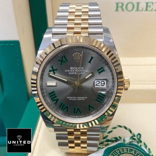 Rolex Datejust 36 Wimbledon Grey Dial Inspired in the Rolex Box