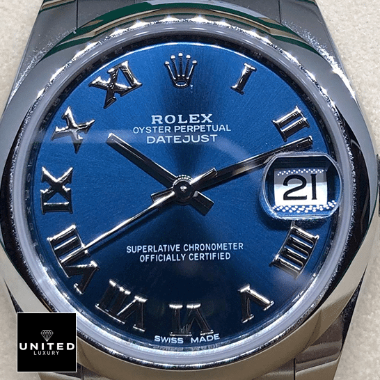 Rolex Datejust 178240 Blue Dial with Romen Numerial Inspired