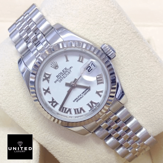 Rolex Datejust 179174 White Dial Inspired and clock cushion