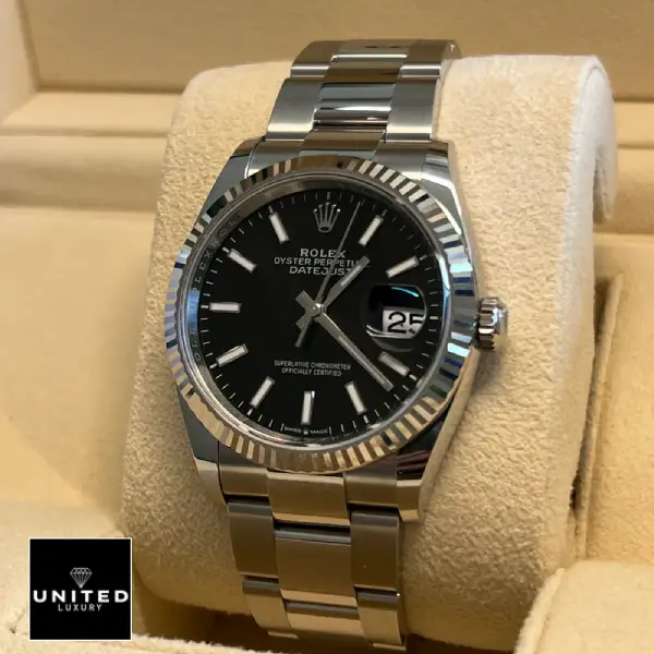 rolex datejust black dial 1