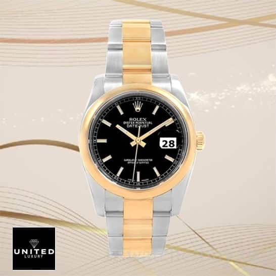 Rolex Datejust 116203 Yellow Gold Bezel Inspired