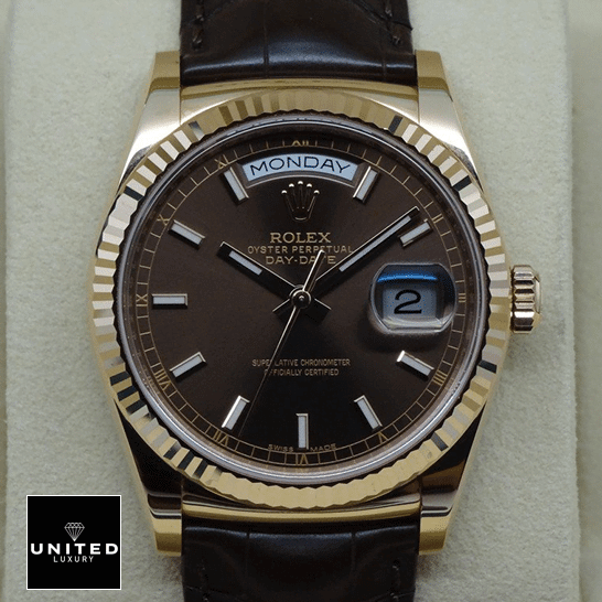 Rolex Day-Date 118139 V5 Chocolate Dial Inspired