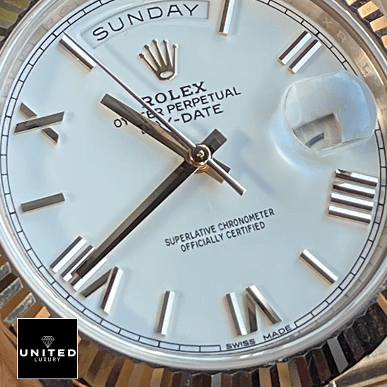 Rolex Day-Date President White Roman Dial 118235f-0024 Inspired