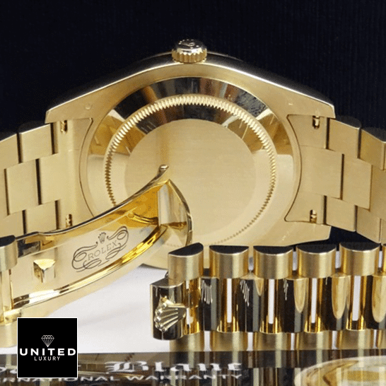 Rolex Day-Date II 218238-0037 Yellow Gold Case Inspired Open Fold Clasp