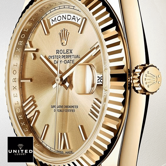 Rolex Day-Date II 228238-0007 KW Yellow Gold Champagne Dial Inspired