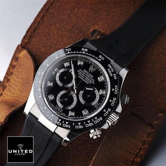 Rolex Daytona Oysterflex Black Dial 116519LN Inspired