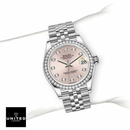 Rolex Datejust Pink Diamond Inspired on the wrist