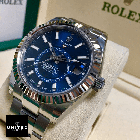 Rolex Sky-Dweller Blue Dial Stainless Steel 326934-0003 Inspired in the Rolex Box