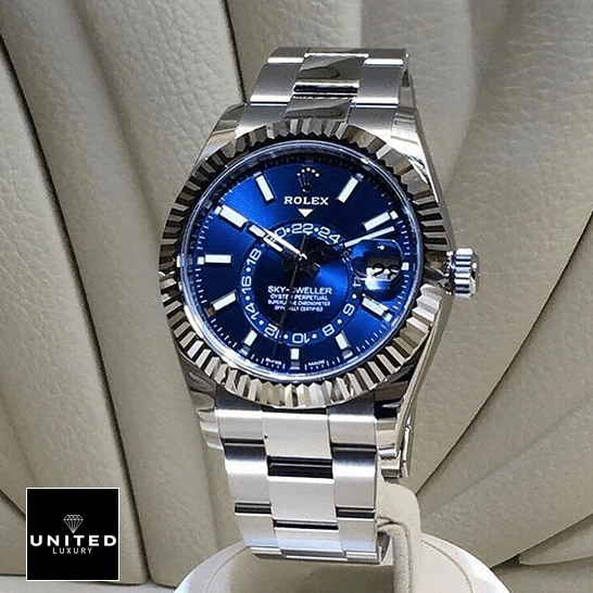 Rolex Sky-Dweller Blue Dial Stainless Steel 326934-0003 Oyster Inspired