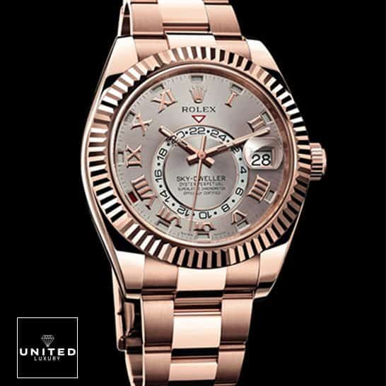 Rolex Sky-Dweller Pink Gold 326935-0004 Inspired