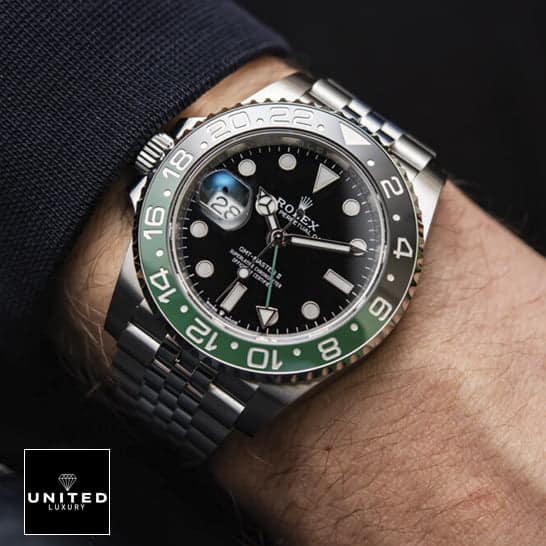 Rolex Gmt-Master II Black Dial Inspired above the wrist