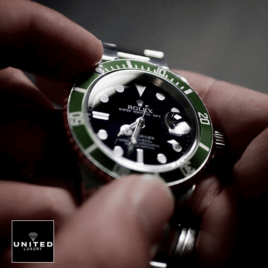 Rolex Submariner Date Kermit Black Dial 16610LV MK2 Inspired